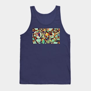 Magic pebbles on a cold beach: psychedelic edit of abstract nature photography Tank Top